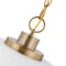 Nuvo Colony 1-Light Medium Pendant - Matte White with Burnished Brass 60/7483 - alternate 3